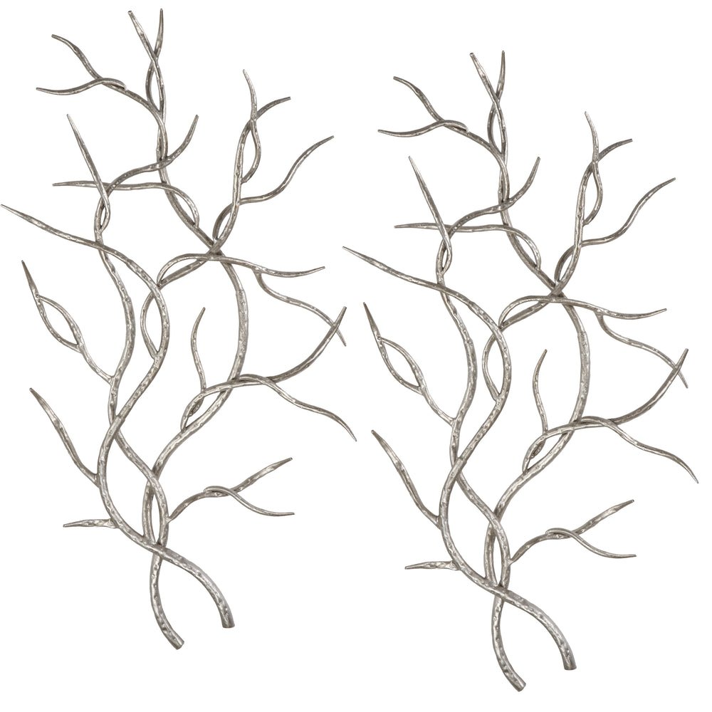 Uttermost Silver Branches Wall Art Set of 2