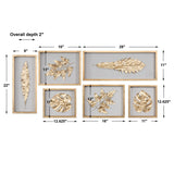 Uttermost Golden Leaves Shadow Box Set/6