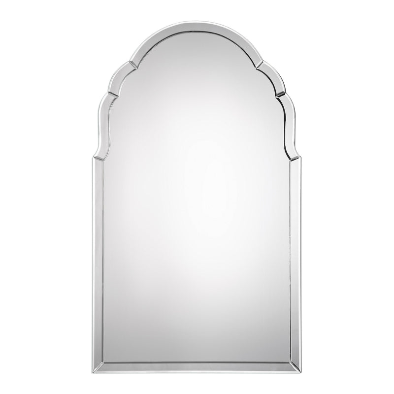 Brayden Frameless Arched Mirror – English Elm