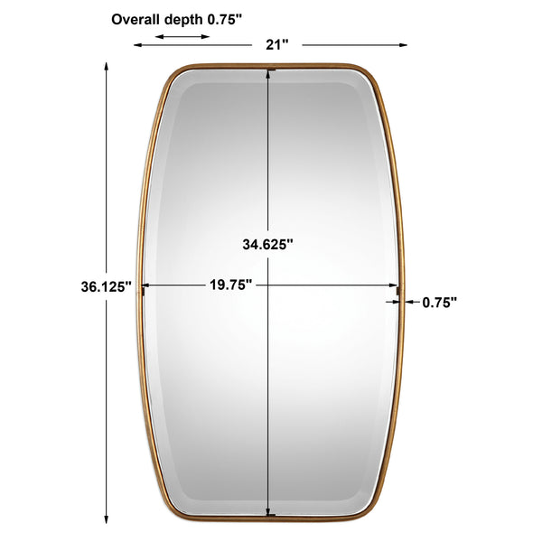 Uttermost Canillo Antiqued Gold Mirror