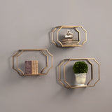 Uttermost Lindee Gold Wall Shelves Set of 3