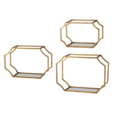 Uttermost Lindee Gold Wall Shelves Set of 3