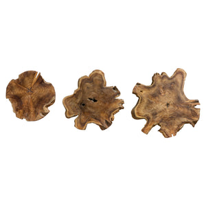 Uttermost Kalani Teak Wall Art Set of 3