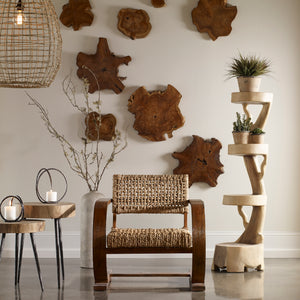 Uttermost Kalani Teak Wall Art Set of 3