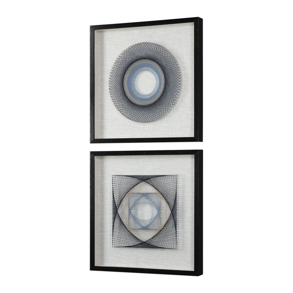 Uttermost String Duet Geometric Art Set of 2