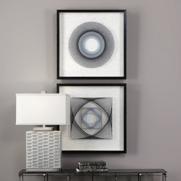 Uttermost String Duet Geometric Art Set of 2