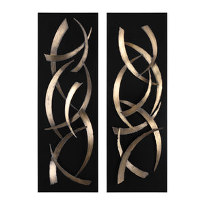 Uttermost Brushstrokes Metal Wall Art - Set of 2