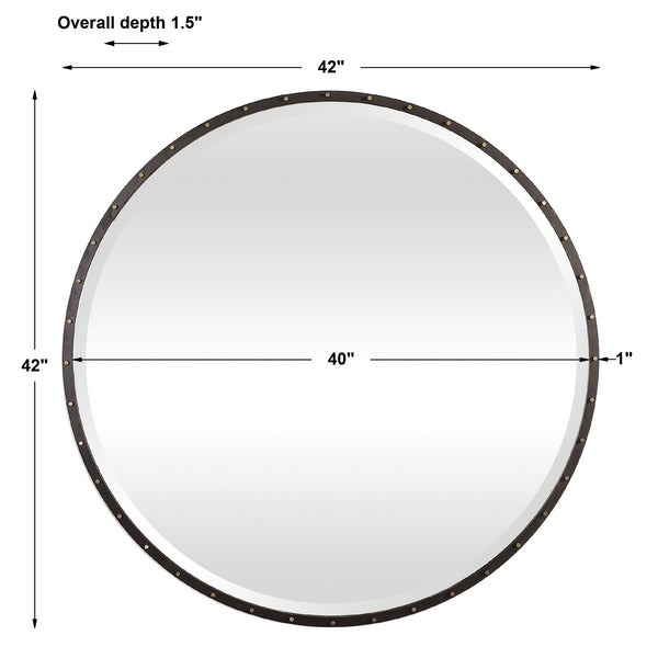 Uttermost Benedo Round Mirror