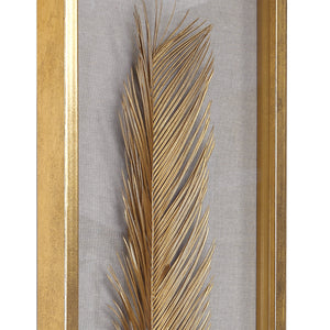 Uttermost Palma Gold Leaf Shadow Box Set of 3