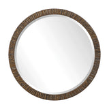 Wayde Gold Bark Round Mirror