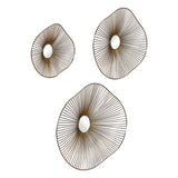 Uttermost Avarie Gold Metal Wall Art Set of 3