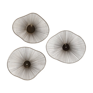 Uttermost Avarie Gold Metal Wall Art Set of 3