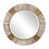 Reuben Gold Round Mirror