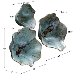 Uttermost Teo Wood Wall Art - Set of 3