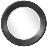 Frazier Round Industrial Mirror