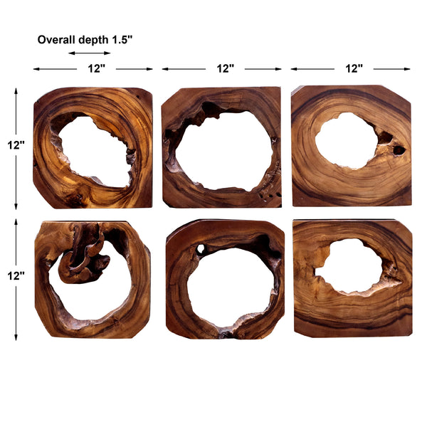 Uttermost Adlai Wood Wall Art Set of 6