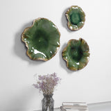Uttermost Abella Green Ceramic Wall Decor - Set of 3