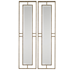 Uttermost Rutledge Gold Mirrors - Set of 2
