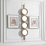 Uttermost Button Gold Mirror