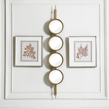 Uttermost Button Gold Mirror