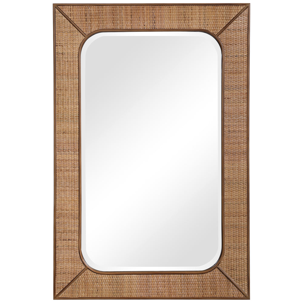 Uttermost Tahiti Rattan Mirror