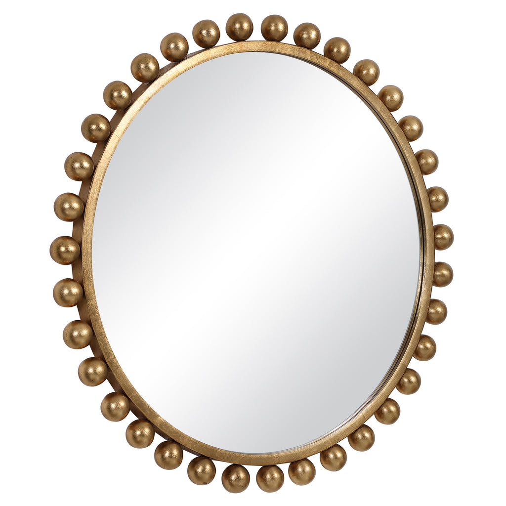 Uttermost Cyra Gold Round Mirror