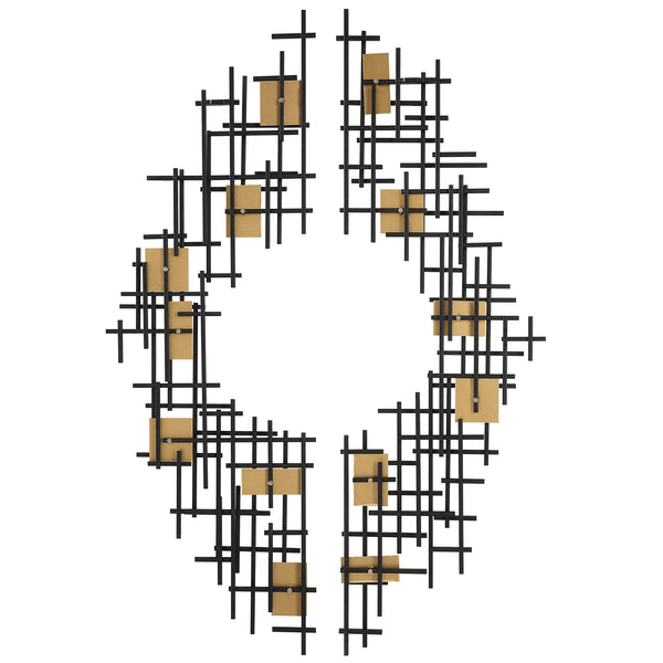 Uttermost Reflection Metal Grid Wall Decor - Set of 2