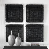 Uttermost Portside Black Wood Wall Panel