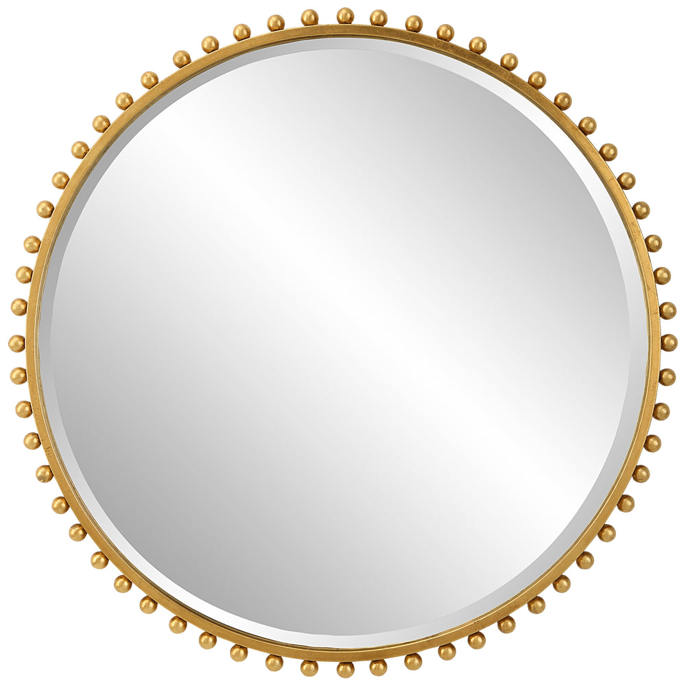 Uttermost Taza Gold Round Mirror