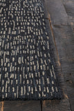 Chandra Rugs Misty 100% Wool Hand-Tufted Contemporay Rug Black/Grey 7'9 x 10'6