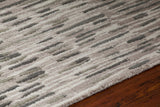 Chandra Rugs Misty 100% Wool Hand-Tufted Contemporay Rug Beige/Charcoal 7'9 x 10'6