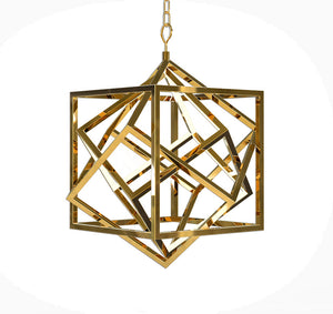 Bethel Gold LED Chandelier in Stainless Steel