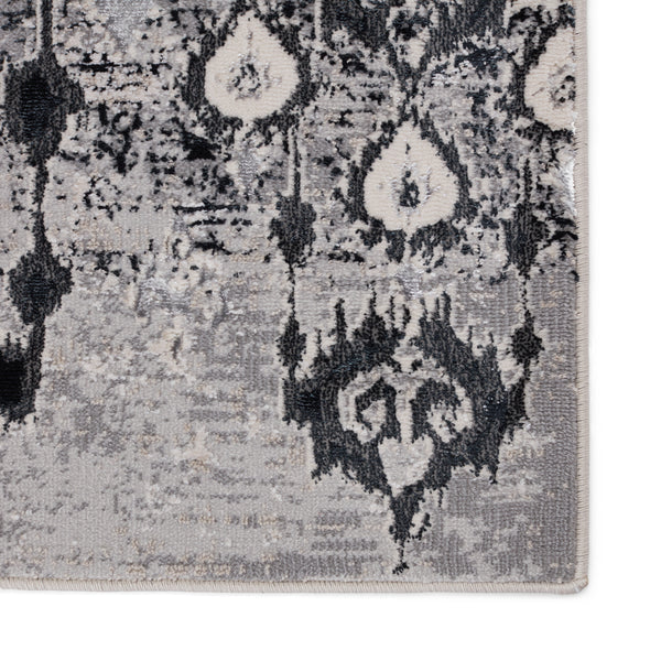 Nikki Chu by Jaipur Living Inigo Ikat Dark Blue/ Gray Area Rug (9'6"X13')
