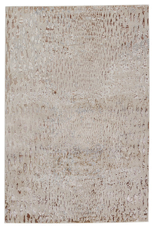 Nikki Chu by Jaipur Living Kimball Animal Beige/ Bronze Area Rug (9'6"X13')