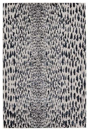 Nikki Chu by Jaipur Living Kimball Animal Dark Blue/ Ivory Area Rug (9'6"X13')