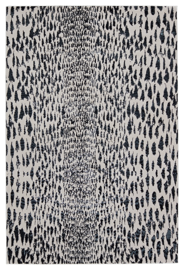 Nikki Chu by Jaipur Living Kimball Animal Dark Blue/ Ivory Area Rug (9'6"X13')