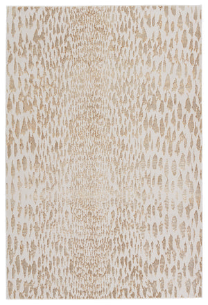Nikki Chu by Jaipur Living Kimball Animal Ivory/ Gold Area Rug (9'6"X13')