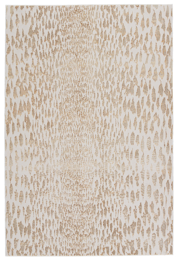 Nikki Chu by Jaipur Living Kimball Animal Ivory/ Gold Area Rug (9'6"X13')