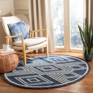 Safavieh Micro-Loop 156 Hand Tufted Wool Contemporary Rug MLP156N-9