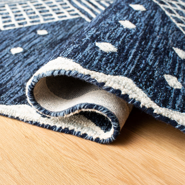 Safavieh Micro-Loop 171 Hand Tufted 80% Wool and 20% Cotton Contemporary Rug MLP171M-8