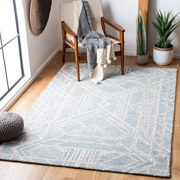 Safavieh Micro-Loop 173 Hand Tufted 80% Wool and 20% Cotton Contemporary Rug MLP173M-8