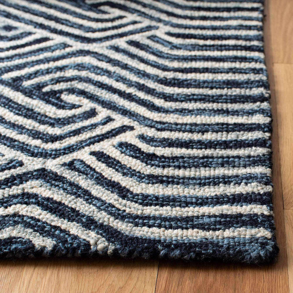 Safavieh Micro-Loop 175 Hand Tufted 80% Wool and 20% Cotton Contemporary Rug MLP175M-9