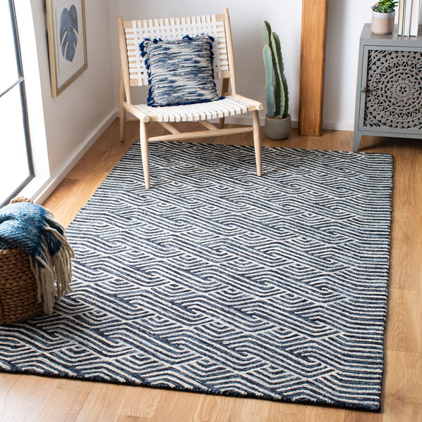 Safavieh Micro-Loop 175 Hand Tufted 80% Wool and 20% Cotton Contemporary Rug MLP175M-9