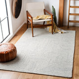 Safavieh Micro-Loop 176 Hand Tufted 80% Wool and 20% Cotton Solid & Tonal Rug MLP176F-9