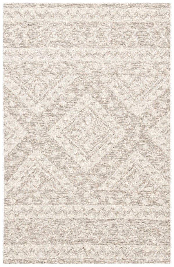 Safavieh Micro-Loop 501 Hand Tufted Wool and Cotton with Latex Contemporary Rug MLP501B-9