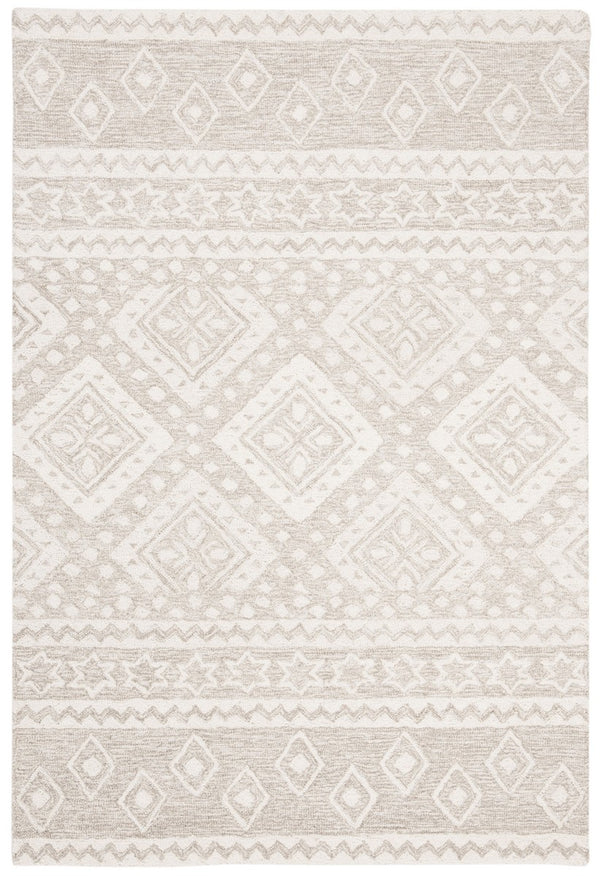 Safavieh Micro-Loop 501 Hand Tufted Wool and Cotton with Latex Contemporary Rug MLP501B-9