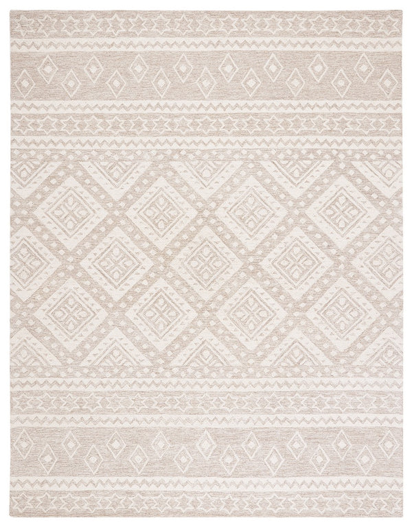 Safavieh Micro-Loop 501 Hand Tufted Wool and Cotton with Latex Contemporary Rug MLP501B-9