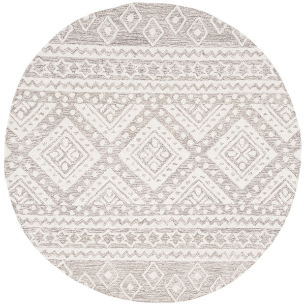 Safavieh Micro-Loop 501 Hand Tufted Wool and Cotton with Latex Contemporary Rug MLP501F-9