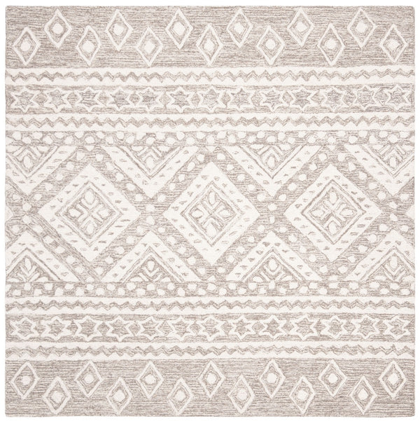 Safavieh Micro-Loop 501 Hand Tufted Wool and Cotton with Latex Contemporary Rug MLP501F-9