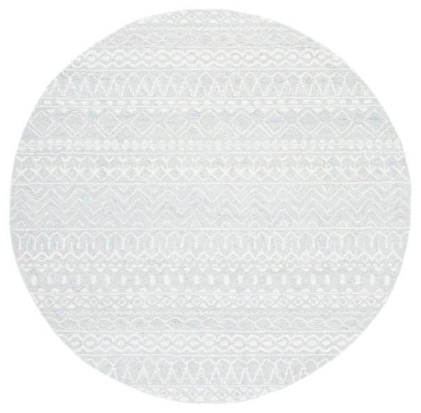 Safavieh Micro Loop 502 Hand Tufted Wool and Cotton with Latex Traditional Rug MLP502K-7SQ